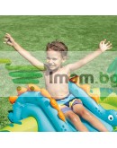 Водна площадка за деца Little Dino 191 x 152 x 58 см с пързалка и пръскачка Intex